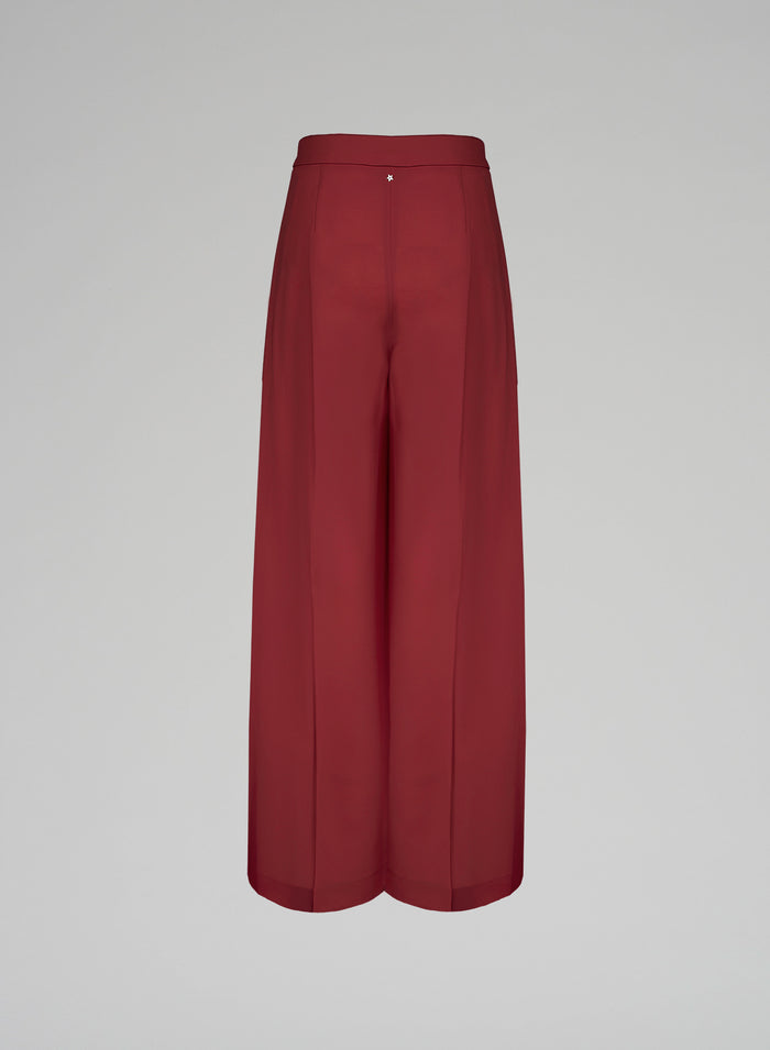 Lorena Antoniazzi PANTALONI PALAZZO IN LANA STRETCH Offerte