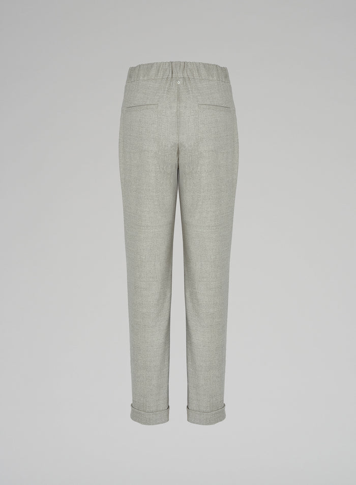 Lorena Antoniazzi JOGGERS IN FLANELLA Vendita Economica