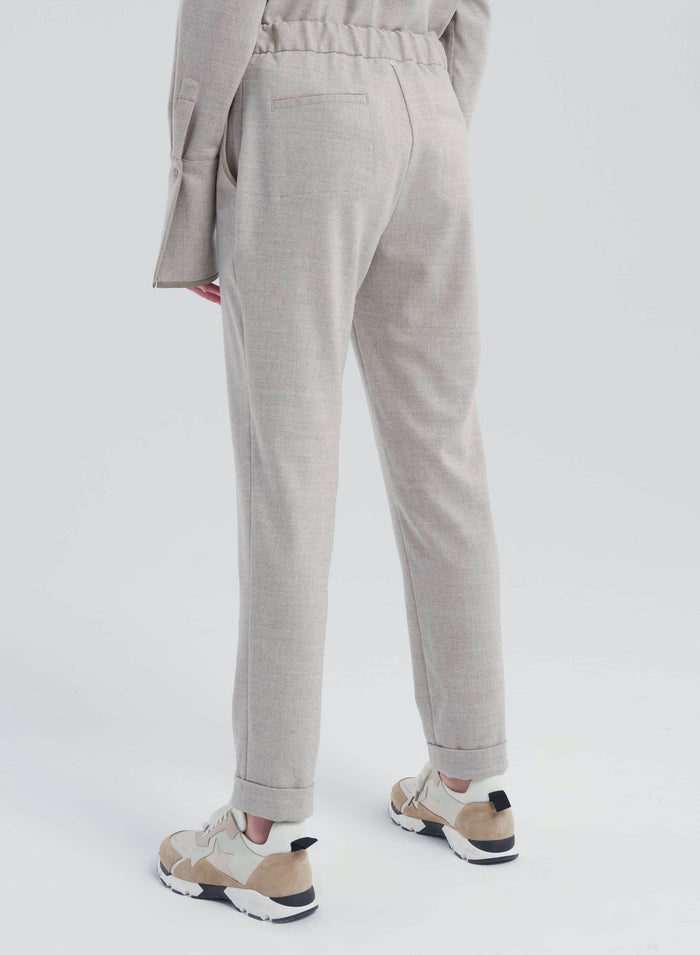 Lorena Antoniazzi JOGGERS IN FLANELLA Vendita Economica
