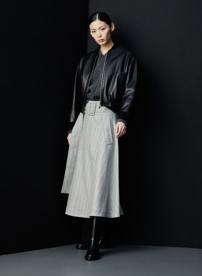 Lorena Antoniazzi GONNA IN LANA E CASHMERE Nuovo