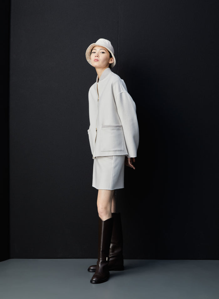 Lorena Antoniazzi MINI GONNA IN LANA E ANGORA Vendita