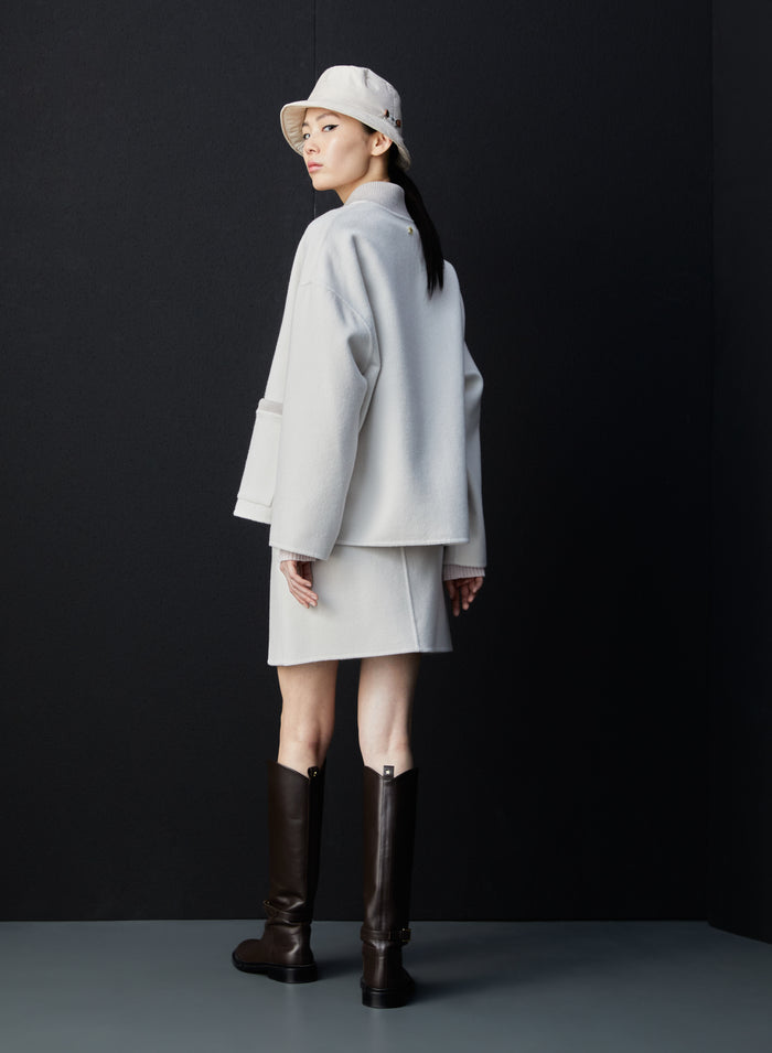 Lorena Antoniazzi MINI GONNA IN LANA E ANGORA Vendita