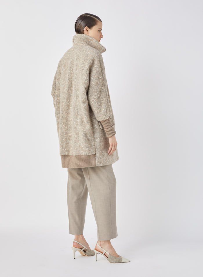 Lorena Antoniazzi PANTALONE IN TELA MELANGE STRETCH Pezzi Unici