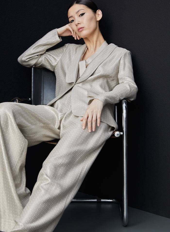 Lorena Antoniazzi PANTALONI IN LUREX Prezzo Ridotto