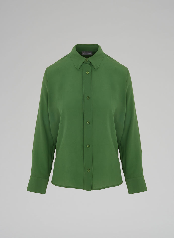 Lorena Antoniazzi CAMICIA IN CREPE DE CHINE Sconto