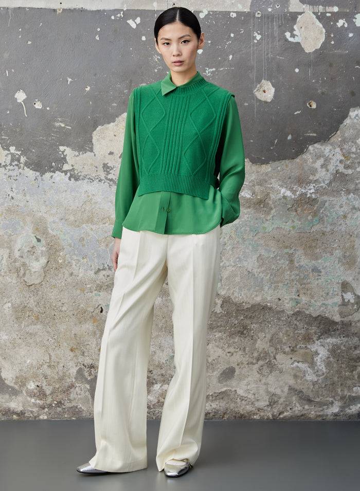 Lorena Antoniazzi CAMICIA IN CREPE DE CHINE Sconto