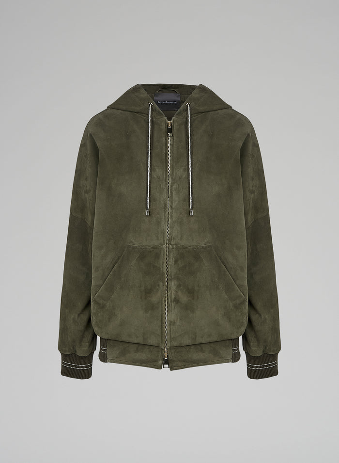 Lorena Antoniazzi BOMBER IN SUEDE Economico