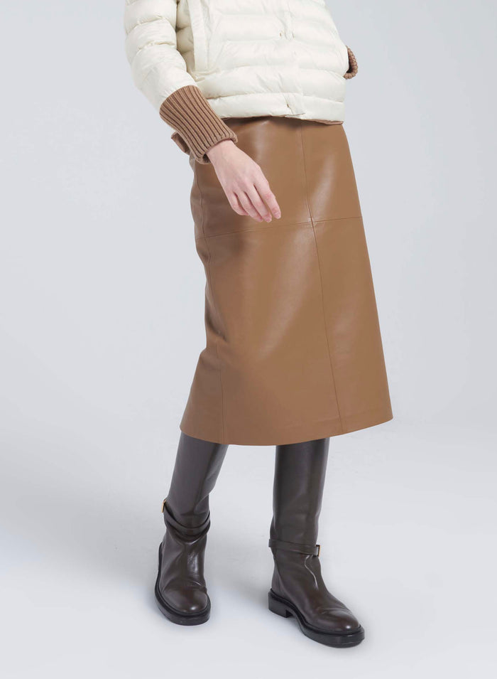 Lorena Antoniazzi GONNA MIDI IN NAPPA Saldi