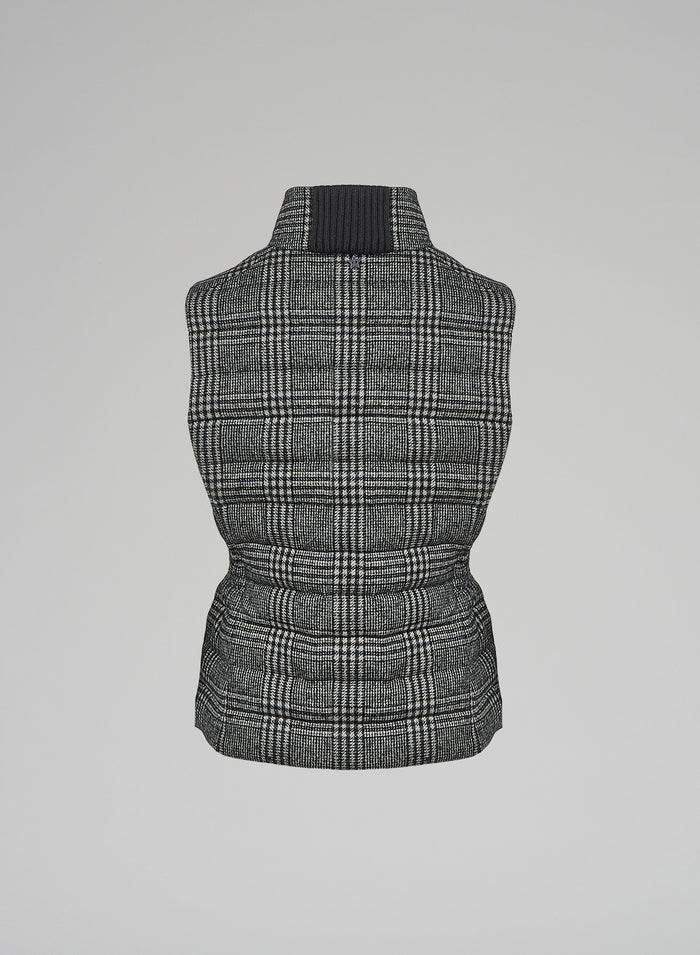 Lorena Antoniazzi GILET IMBOTTITO IN LANA E ALPACA Vendita Calda