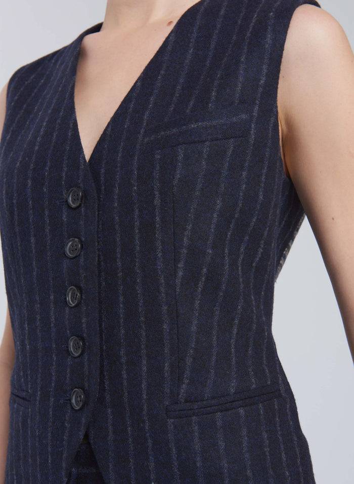 Lorena Antoniazzi GILET IN ALPACA E LANA Negozio
