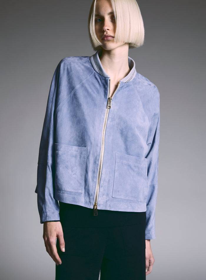 Lorena Antoniazzi BOMBER IN SUEDE Novità