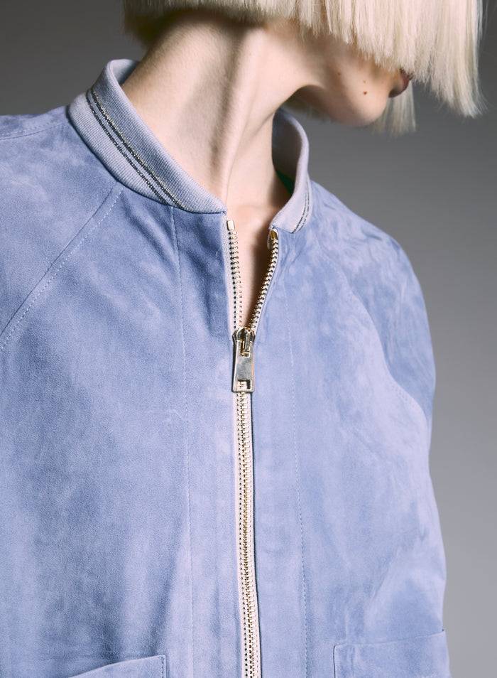 Lorena Antoniazzi BOMBER IN SUEDE Novità