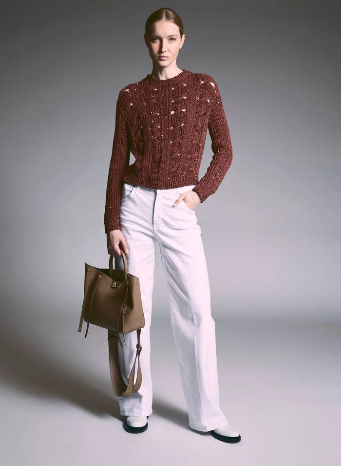 Lorena Antoniazzi PANTALONI IN DENIM STRETCH Spedizione gratuita