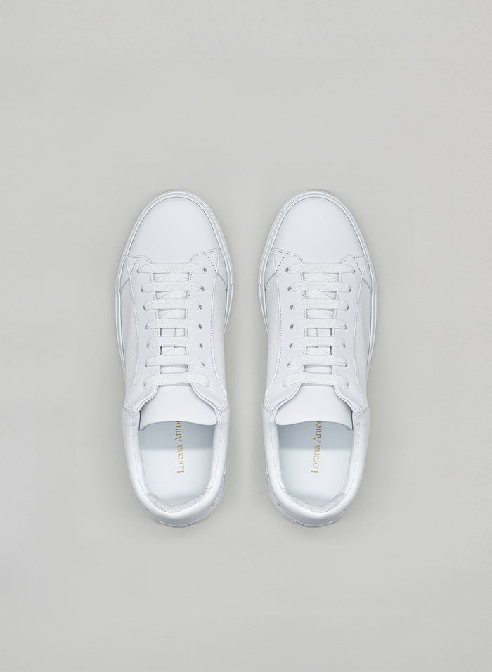 Lorena Antoniazzi SNEAKERS IN PELLE E COTONE Officina