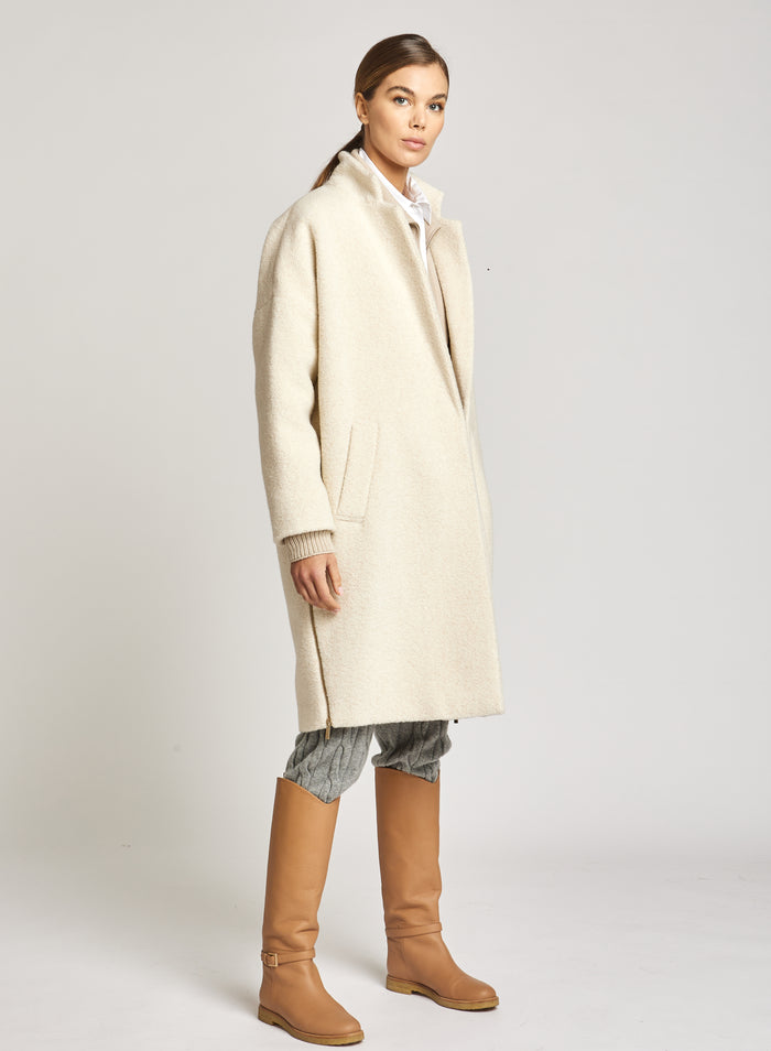 Lorena Antoniazzi CAPPOTTO BOUCLE' IN ALPACA Shopping online