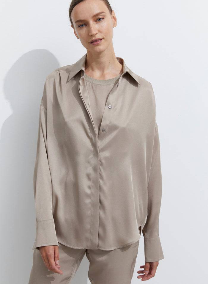 Lorena Antoniazzi CAMICIA IN TWILL DI SETA Offerta Anniversario