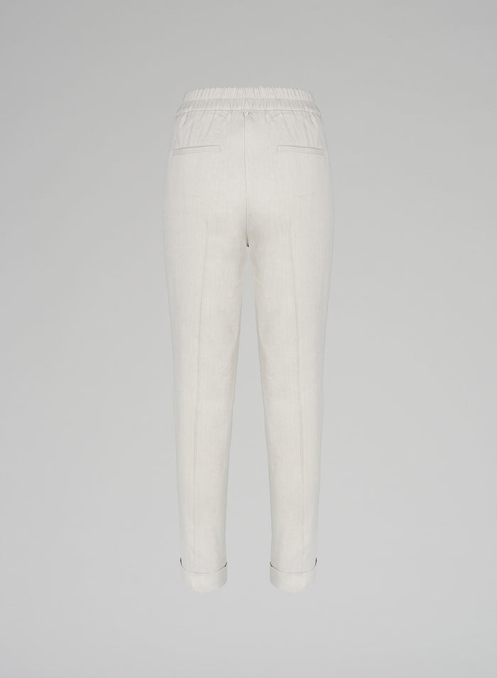 Lorena Antoniazzi JOGGERS IN LINO Offerta migliore