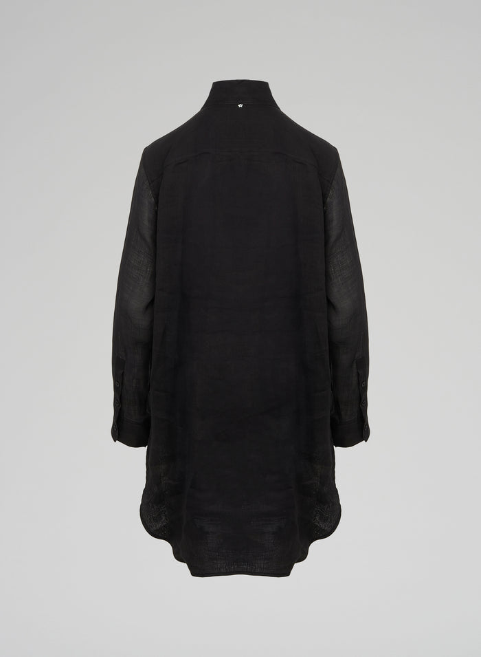 Lorena Antoniazzi MAXI CAMICIA IN RAMIE Online Outlet