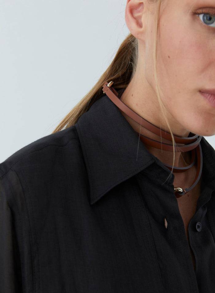 Lorena Antoniazzi MAXI CAMICIA IN RAMIE Online Outlet