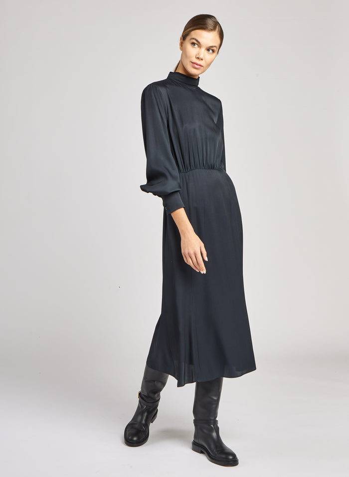 Lorena Antoniazzi ABITO IN TWILL DI SETA Lightning offer