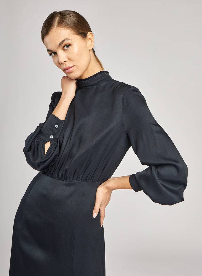 Lorena Antoniazzi ABITO IN TWILL DI SETA Lightning offer