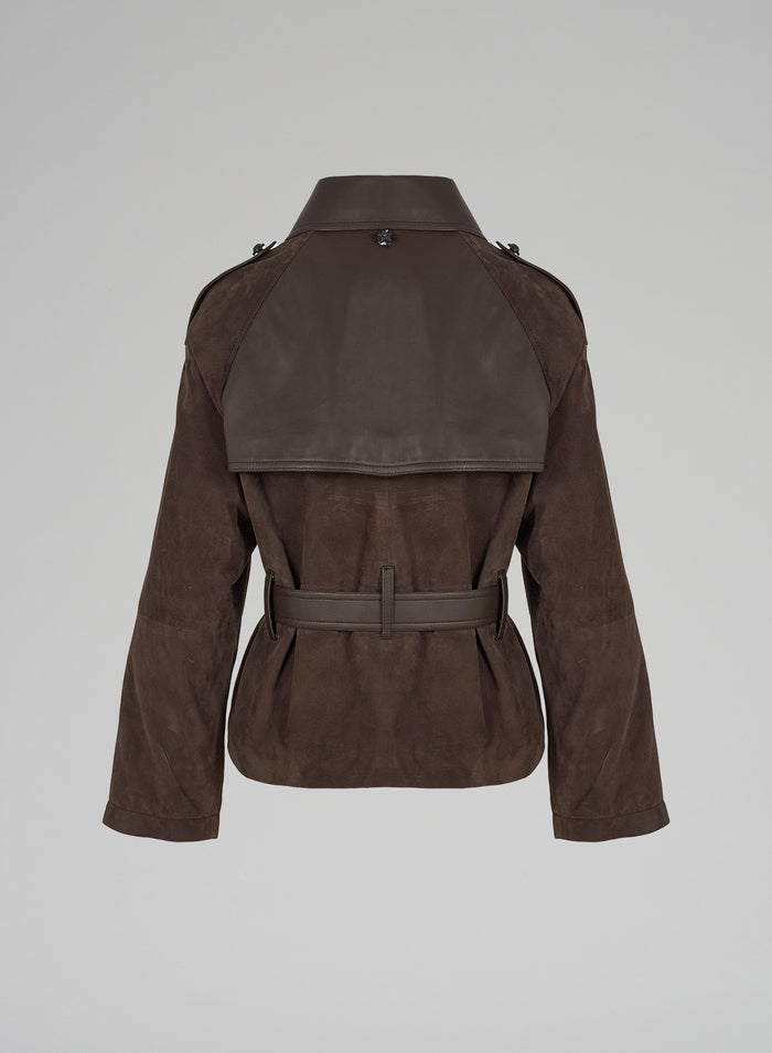Lorena Antoniazzi GIACCA IN CAMOSCIO Super sconto