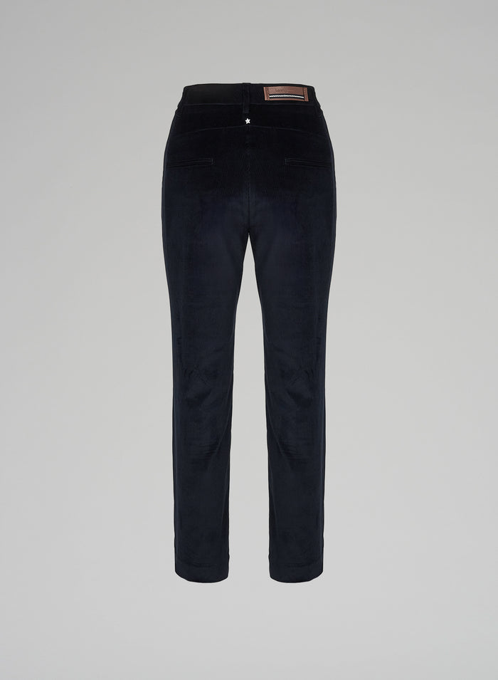 Lorena Antoniazzi PANTALONI IN VELLUTO Promozione