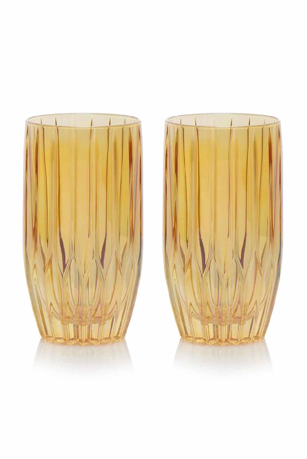 Luisa Beccaria Ambra Set Di Due Bicchieri Tumbler Grandi Sconto