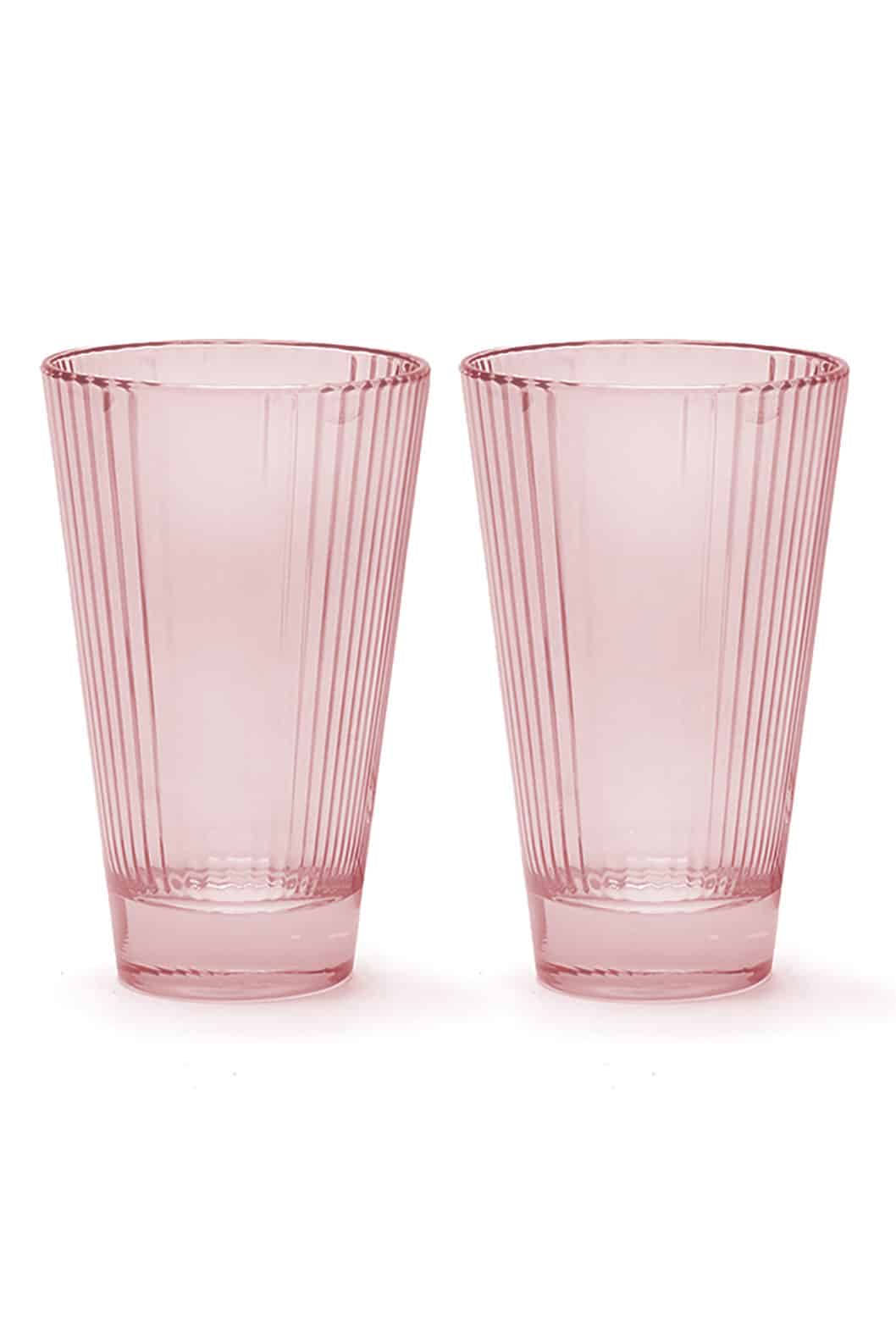 Luisa Beccaria Set Rosa Di Due Bicchieri D'acqua Iside Vendita Economica