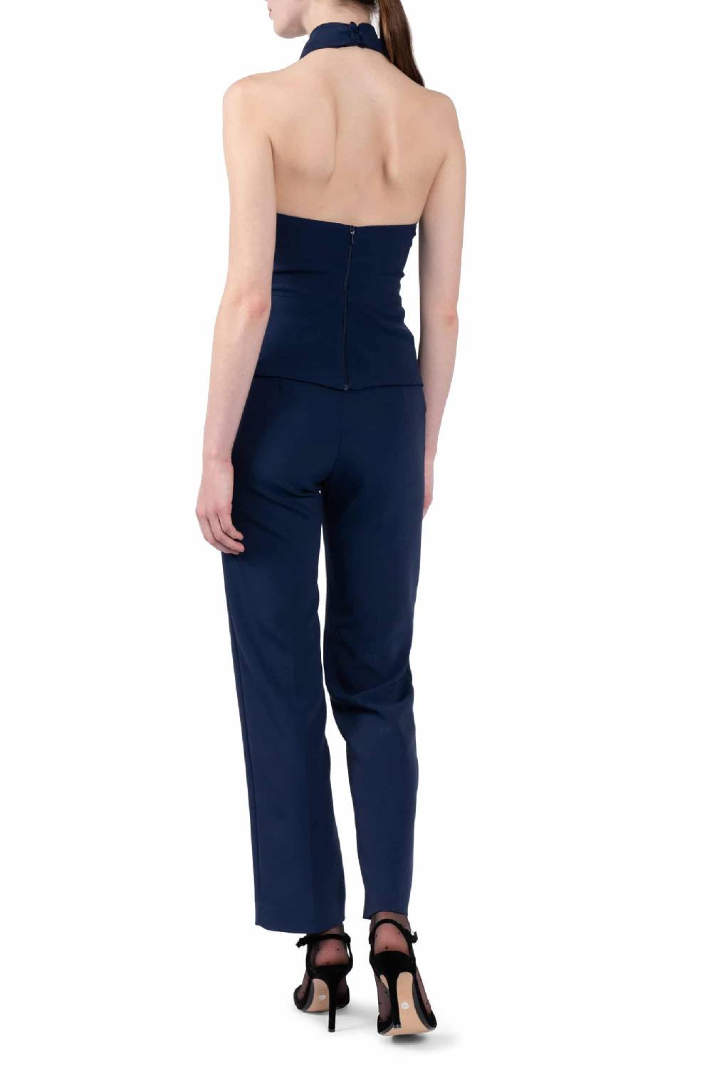 Luisa Beccaria Pantaloni elasticizzati in cady a sigaretta Italy