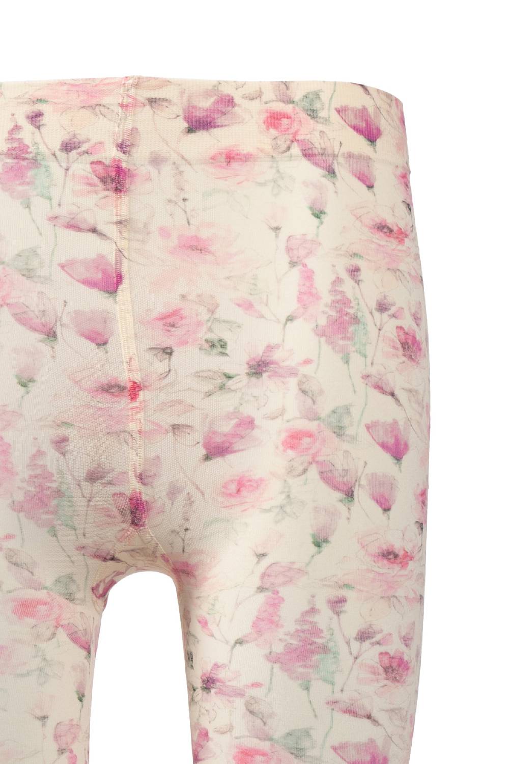Luisa Beccaria Collant con stampa crema rosa selvatica Outlet