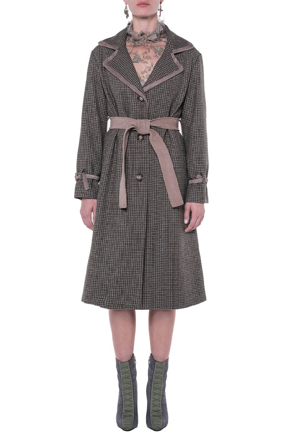 Luisa Beccaria Cappotto in tweed Officina