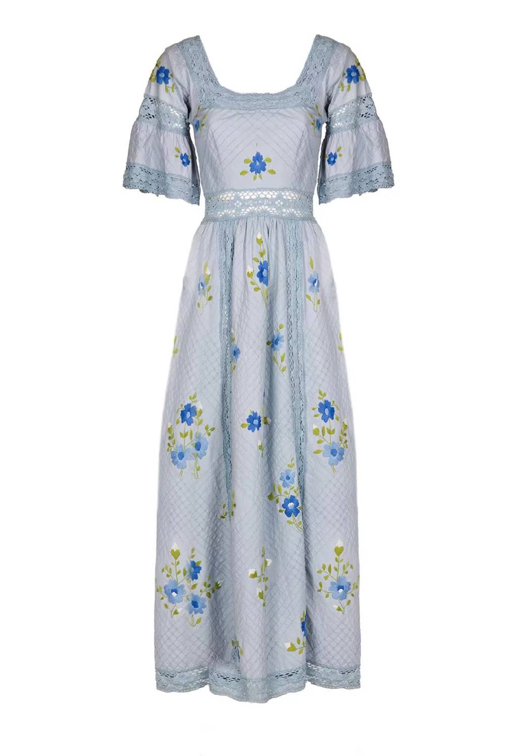 Luisa Beccaria Abito in pizzo floreale ritagliato Saldi