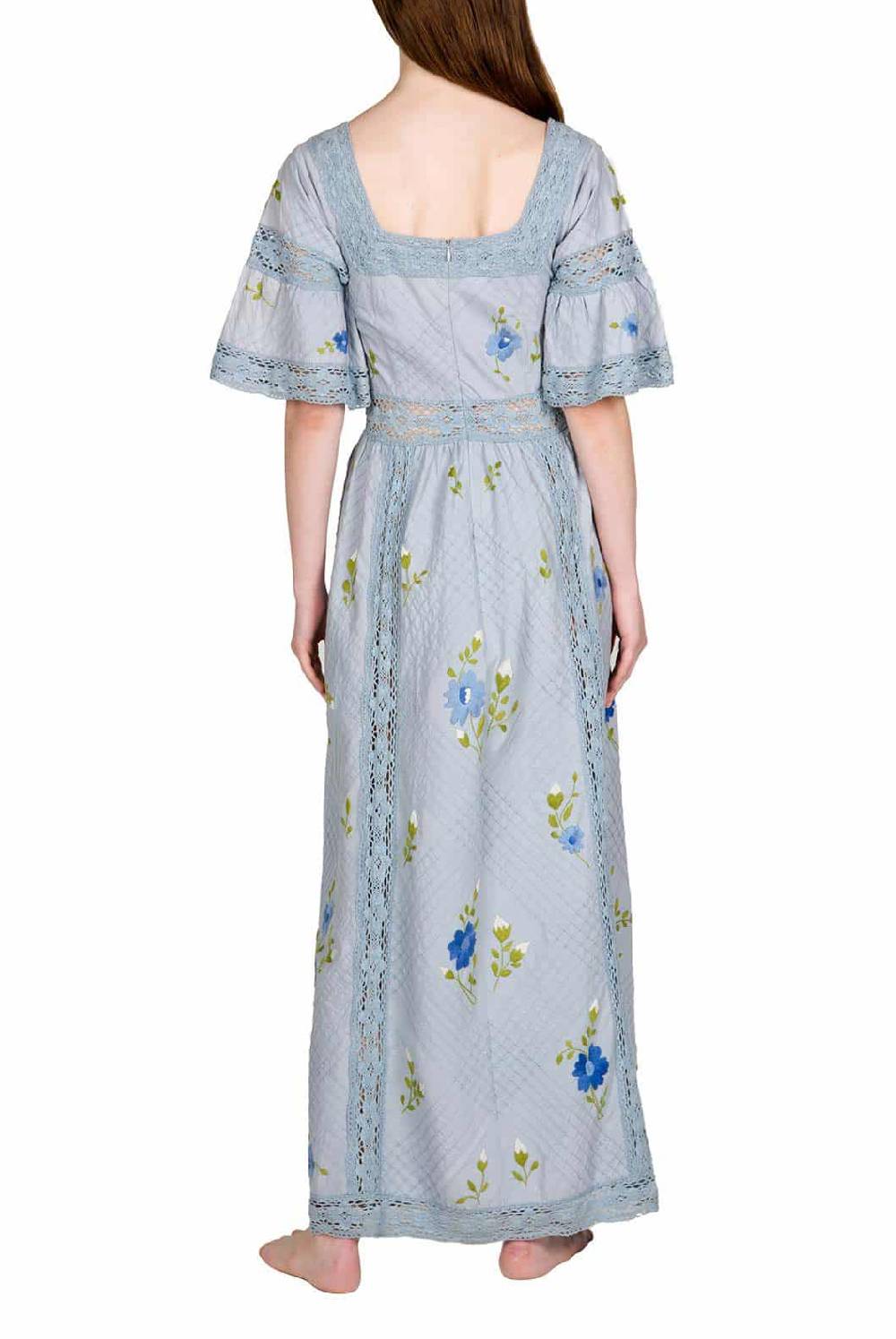 Luisa Beccaria Abito in pizzo floreale ritagliato Saldi