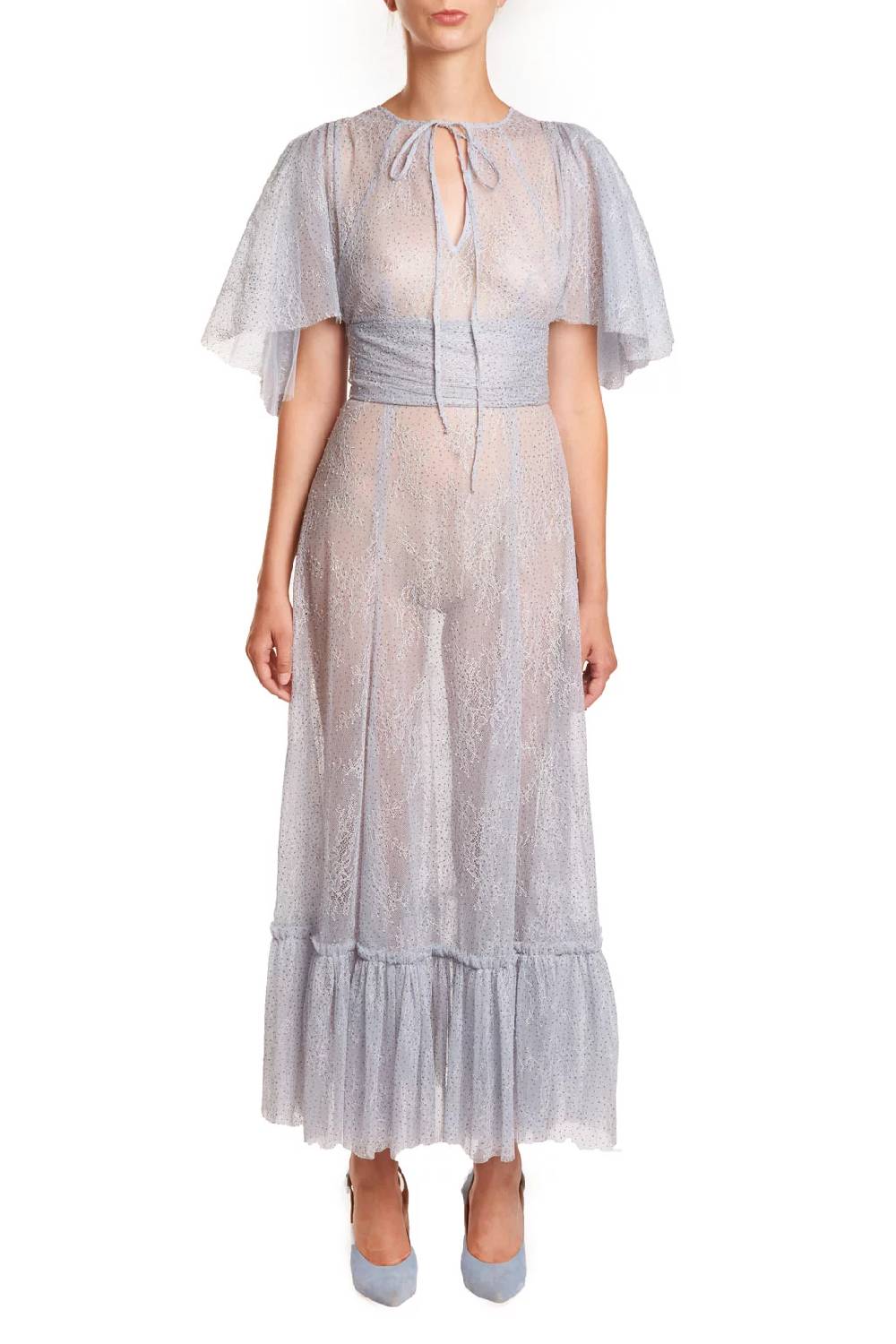 Luisa Beccaria Abito in pizzo lurex Fino al 50% di sconto