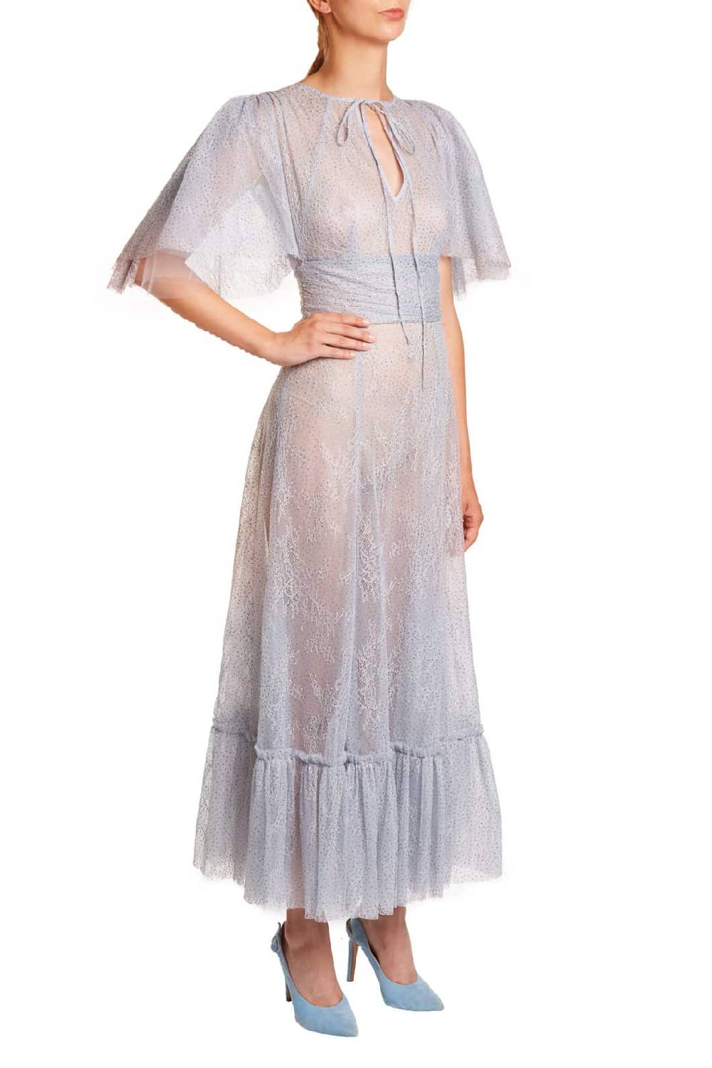 Luisa Beccaria Abito in pizzo lurex Fino al 50% di sconto