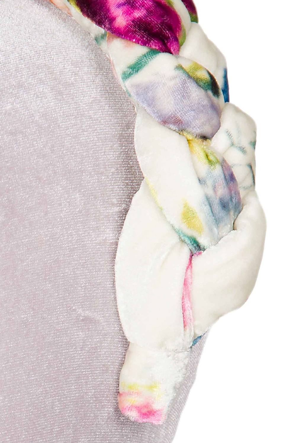 Luisa Beccaria Fascia per capelli intrecciata in velluto macro anemoni Offerte stagionali
