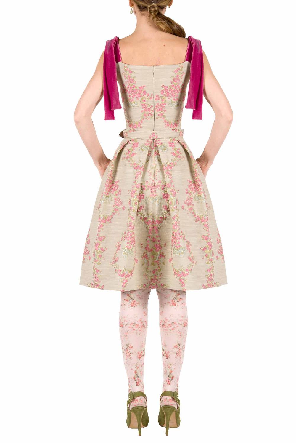 Luisa Beccaria Mini abito in broccato Fino al 50% di sconto