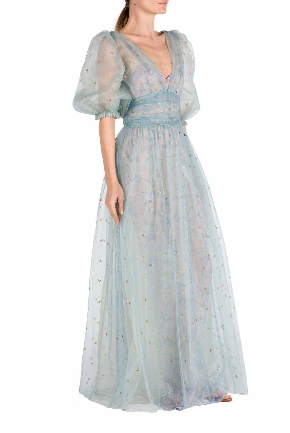 Luisa Beccaria Abito in tulle ricamato Sottocosto