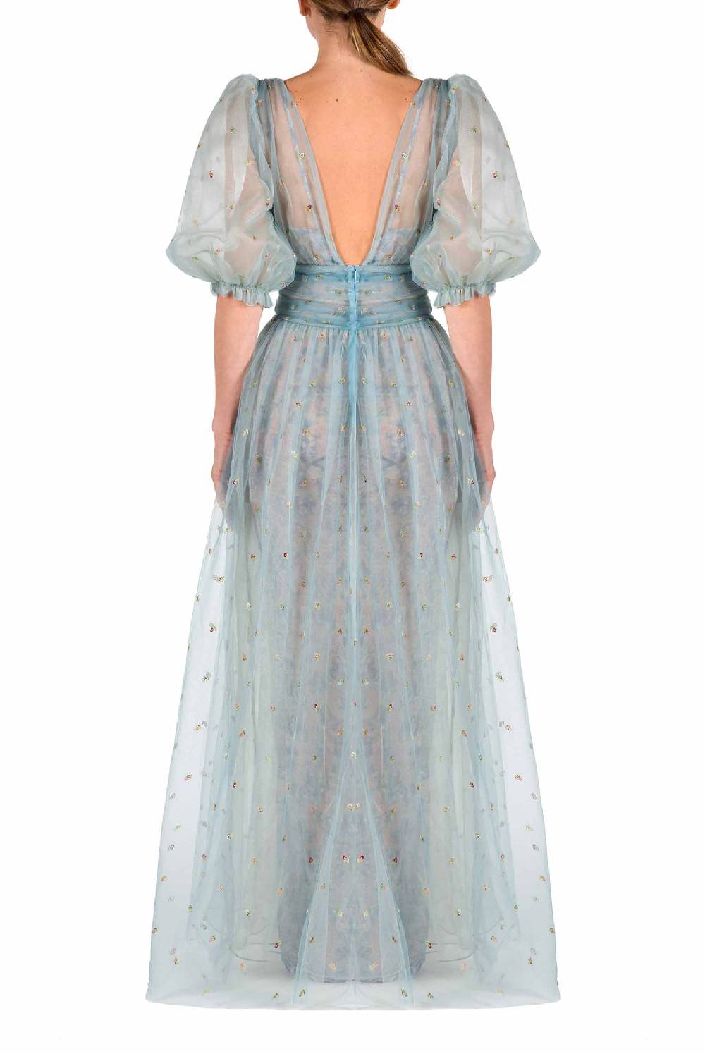 Luisa Beccaria Abito in tulle ricamato Sottocosto