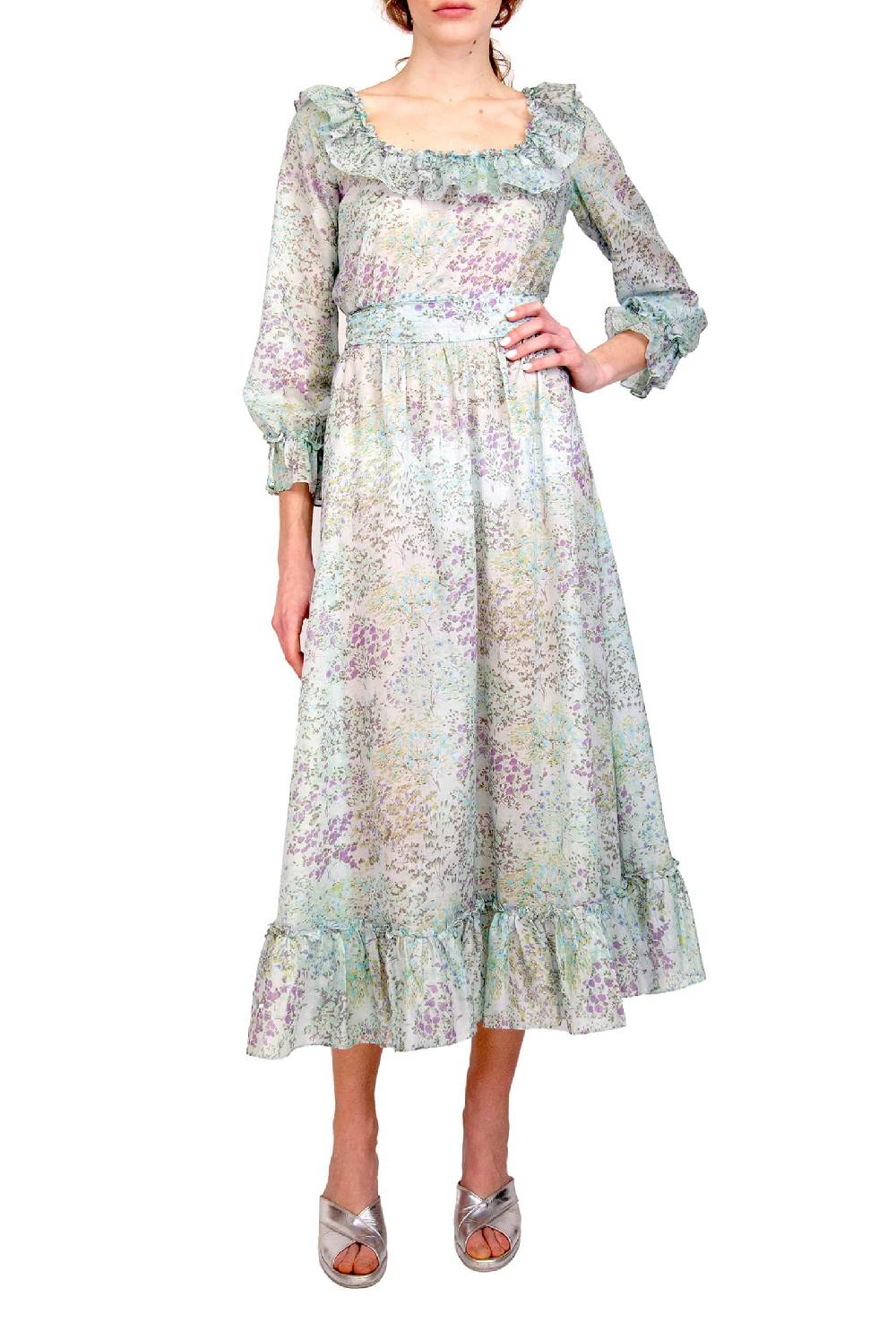 Luisa Beccaria Top in cotone stampato floreale Online