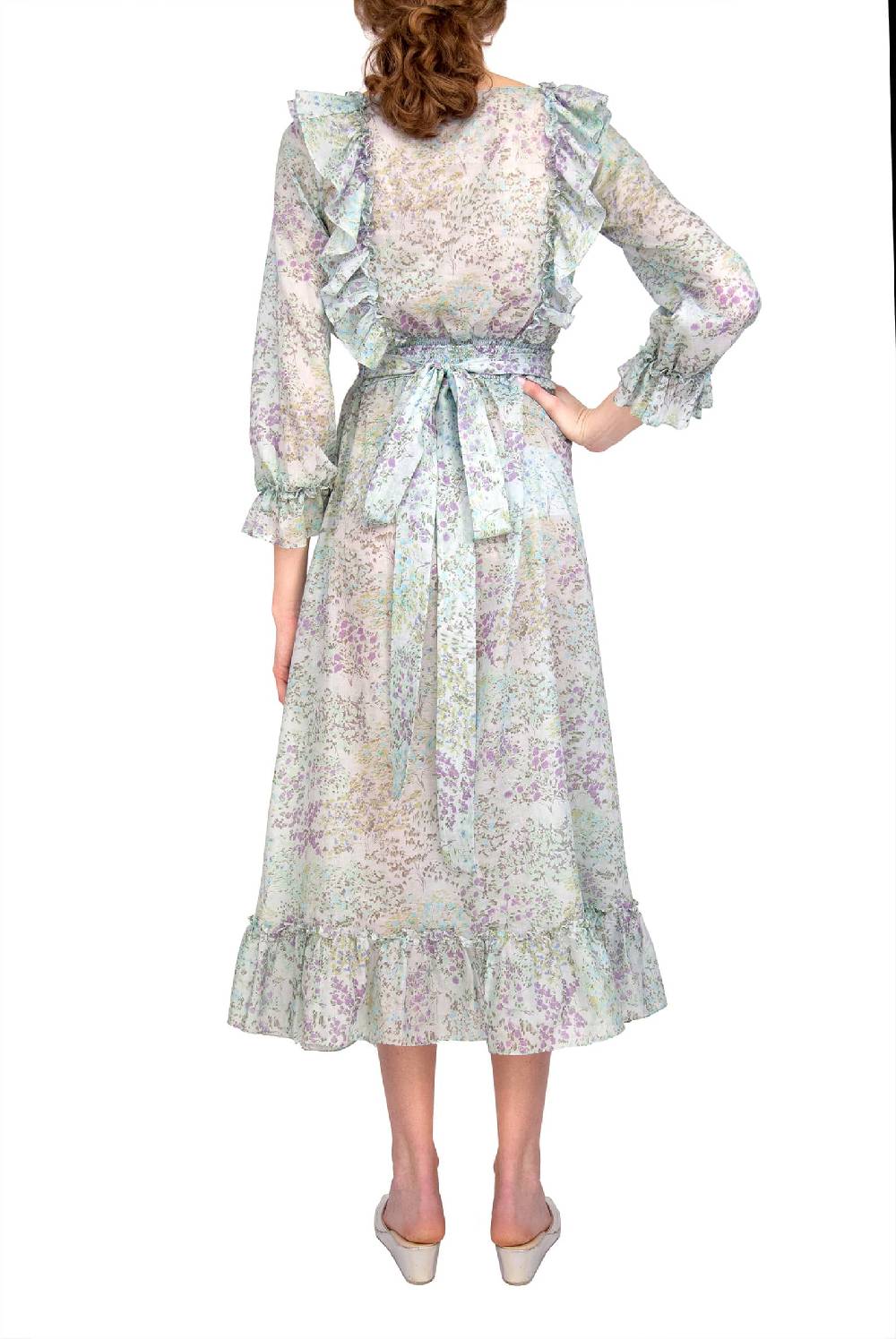 Luisa Beccaria Top in cotone stampato floreale Online