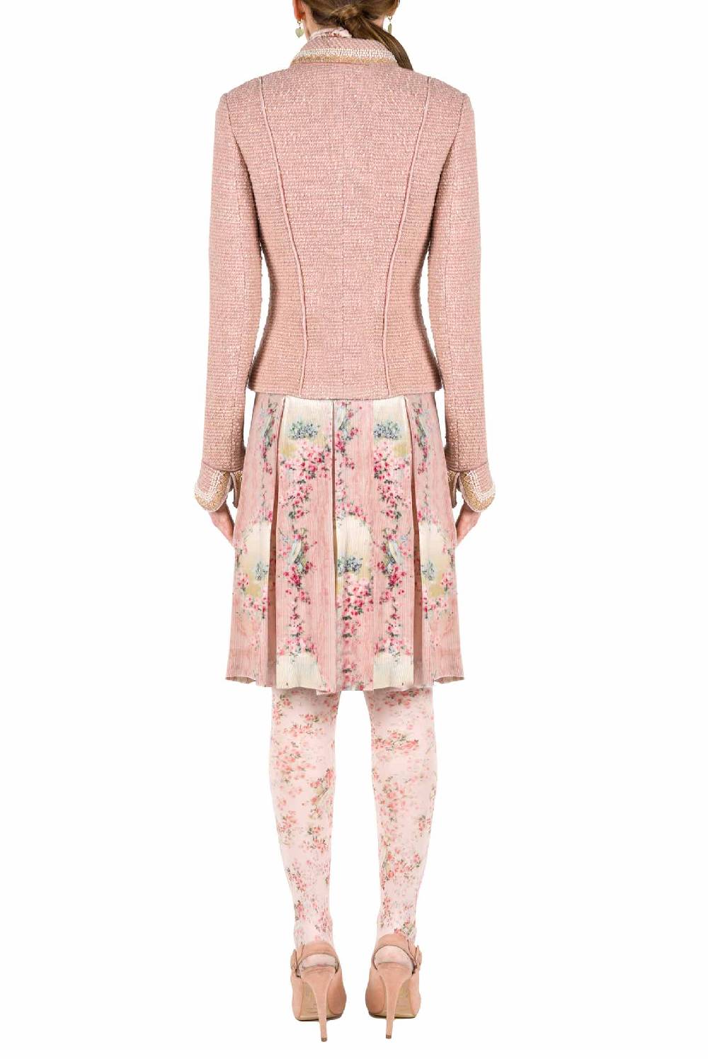 Luisa Beccaria Giacca Boucle Lurex Ricamata Perla Cyber Monday