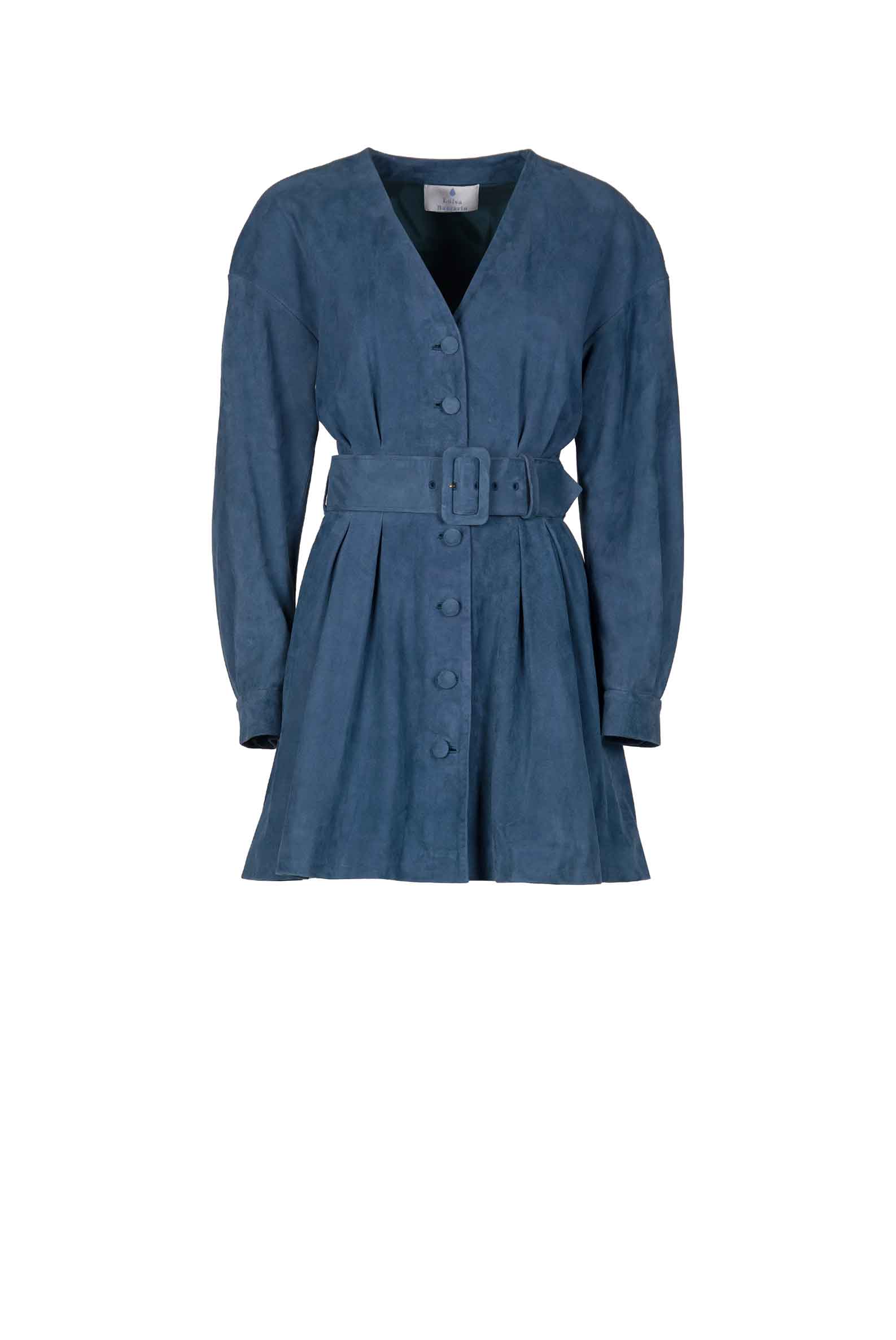 Luisa Beccaria Miniabito in pelle scamosciata Online Outlet