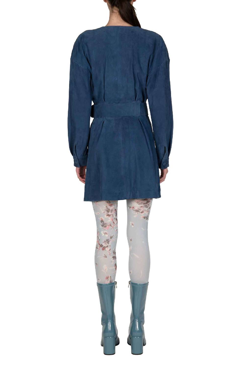 Luisa Beccaria Miniabito in pelle scamosciata Online Outlet