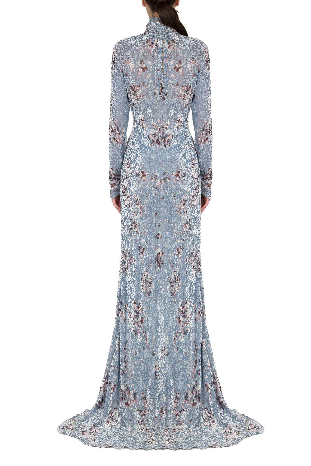 Luisa Beccaria Maxi abito Dèvorè stampato Flower Storm Offerte esclusive