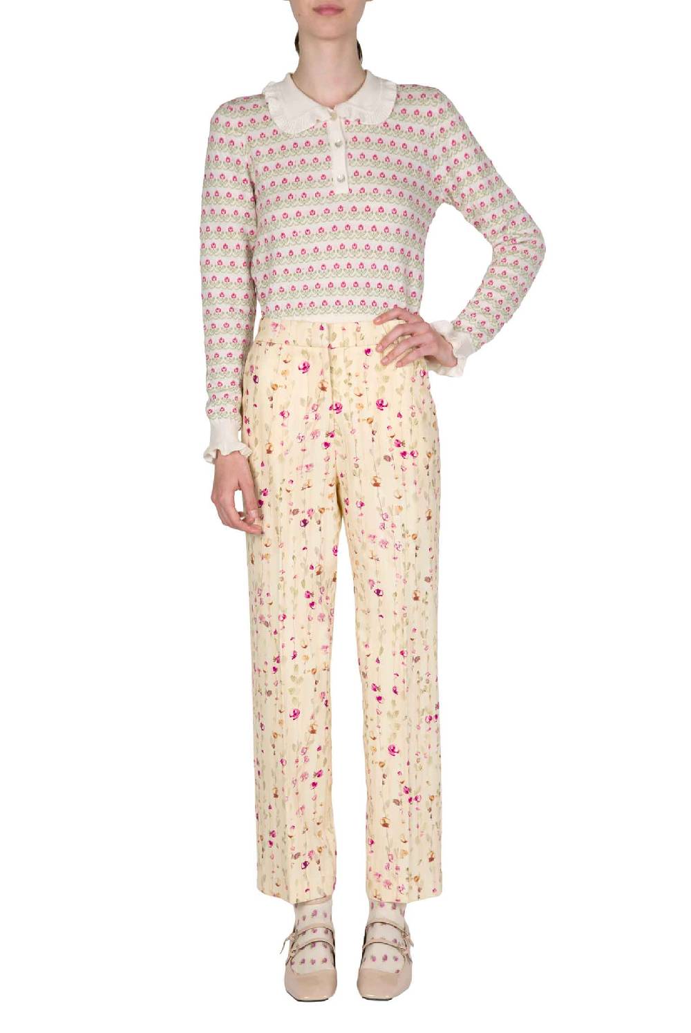 Luisa Beccaria Polo a fiori Liquidazione