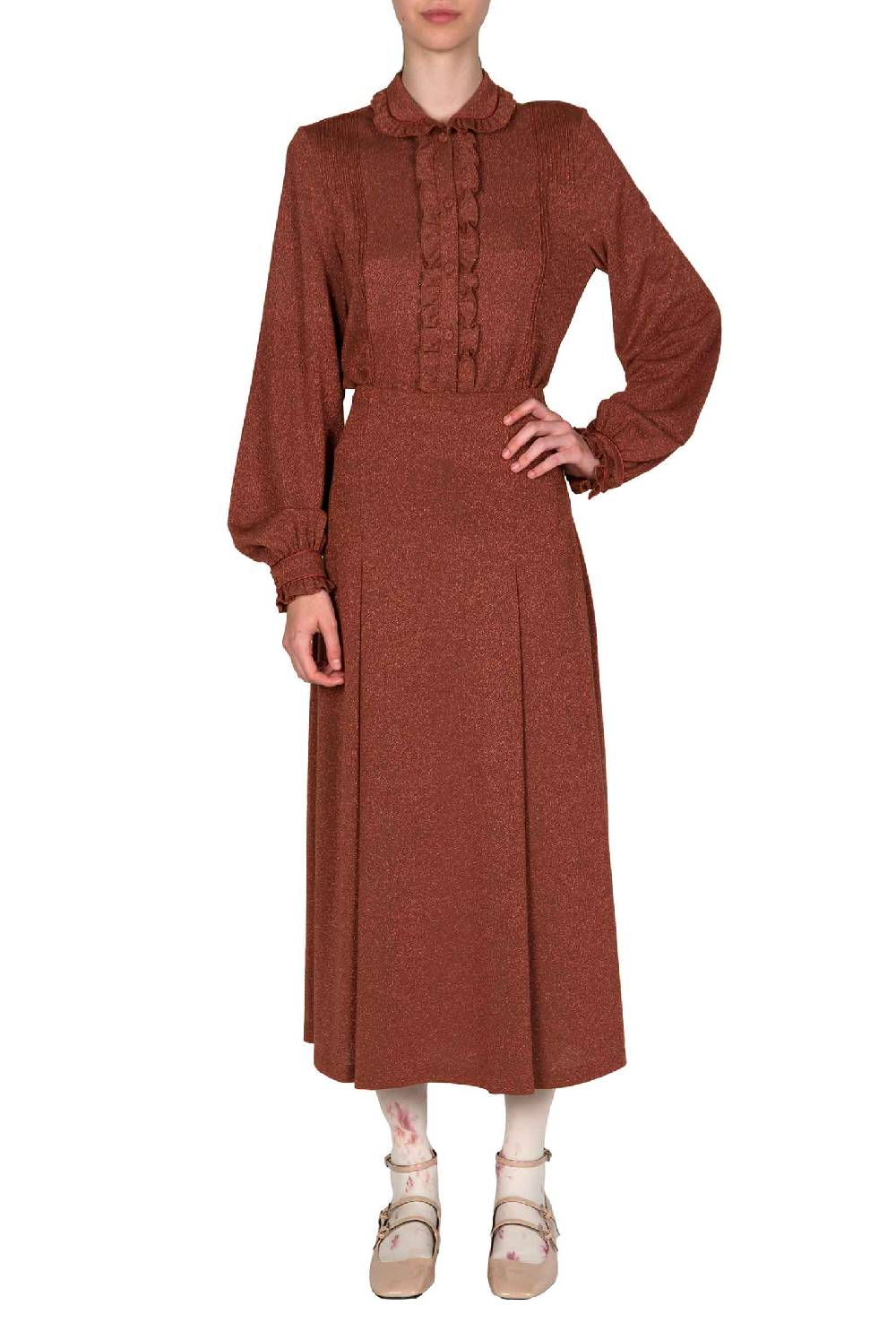 Luisa Beccaria Camicia in jersey lurex Super Saving Price