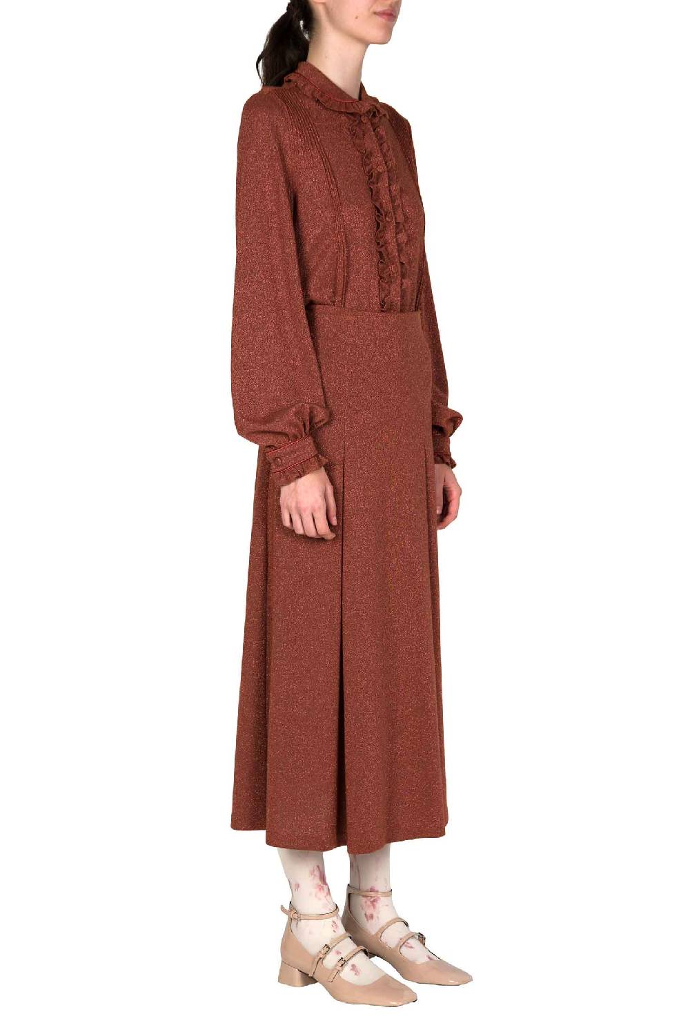 Luisa Beccaria Camicia in jersey lurex Super Saving Price