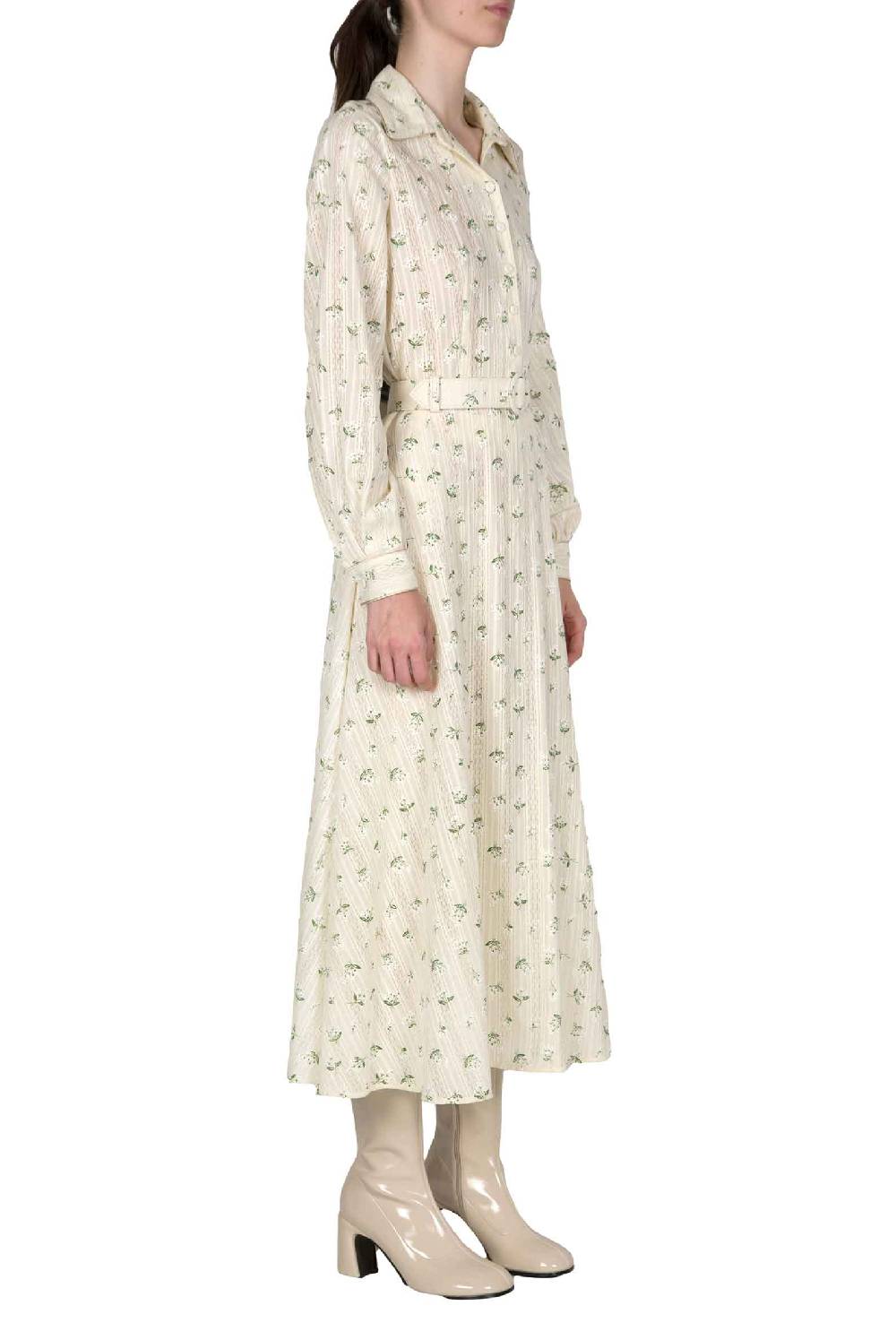 Luisa Beccaria Abito in jacquard a fiori stampati in cotone Only for today